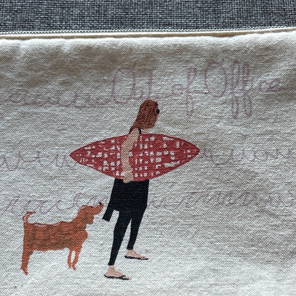 New Limited Edition Anthropologie Out of Office Cosmetics / Makeup Bag - Picture 3 of 5